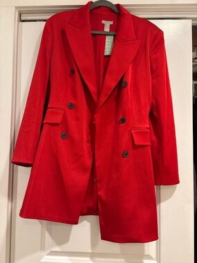 H&M Bright Red Blazer Dress